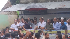 বাগেরহাটে রবিবারের হরতাল ও ৫টি মহাসড়ক  অবরোধের সমর্থনে বিএনপির মিছিল সমাবেশ 